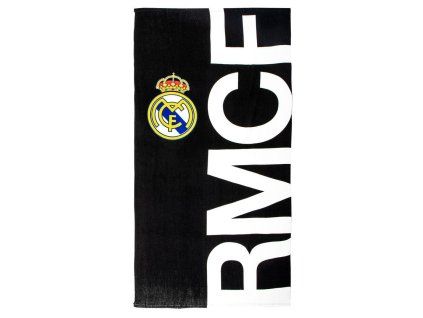 Plážový ručník černý, Real Madrid