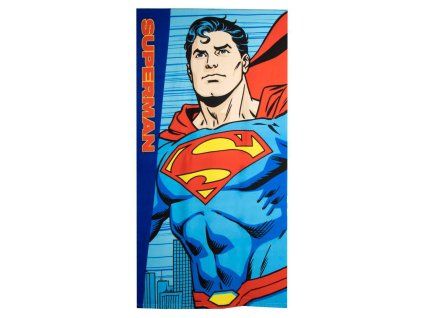 Plážový ručník modrý, Superman