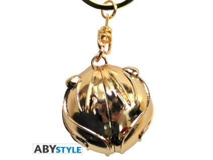 harry potter keychain 3d golden snitch x4