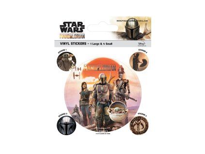 Vinylové samolepeky 5 ks, Mandalorian