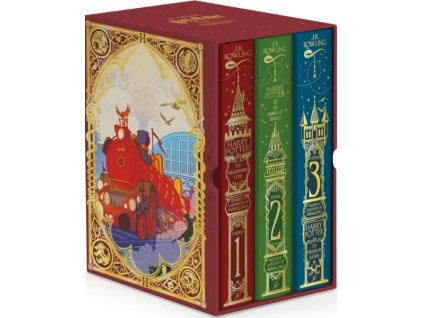 Set knih 1.-3. díl, MinaLima Edition, ENG, Harry Potter