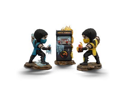 Scorpion VS Sub Zero Diorama MiniCo White
