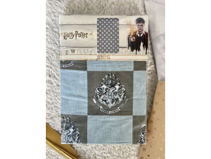 Prostěradlo Harry Potter, kostkované s erby