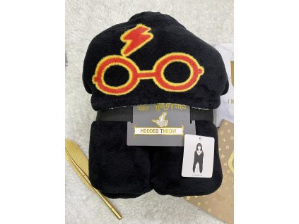 Deka s kapucí, černá, Harry Potter