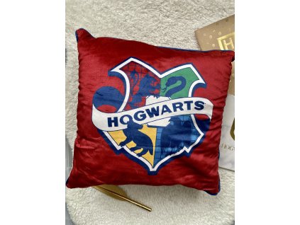 Polštář červený Hogwarts, Harry Potter