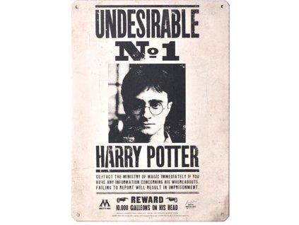 457 Cedule na zeď Undesirable, Harry Potter