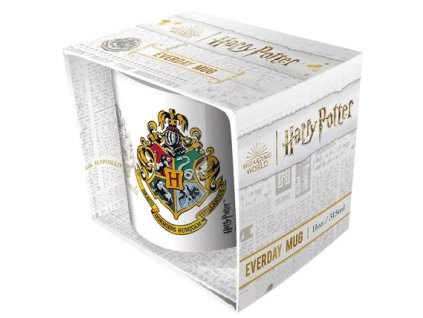 48 Hrnek bílý s erbem Bradavic, Harry Potter