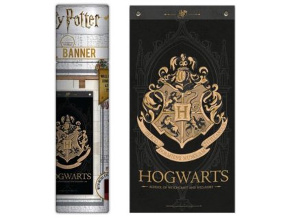 Banner černý Harry Potter