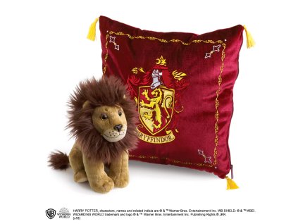 1300 Plyšák maskot a polštář Nebelvír Harry Potter