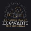 9200 Pánské triko Christmas Hogwarts černé vel M HP 2