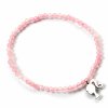 5055583454066 Náramek z růžového křemene se stříbrnou siluetou, Barbie