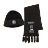 Sada zimní čepice a šála, černá, Wednesday