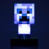 Lampička Icon Light Creeper modrý, Minecraft