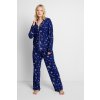 Pyžamo dámské modré se symboly, Harry Potter (Velikost 2XL)