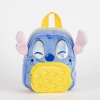 Batoh dětský plyšový modrý premium, Stitch