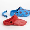 Pantofle gumové s páskem zateplené modré Spider Man (Velikost 32/33)