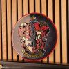 harry potter plaque en aluminium ronde gryffindor