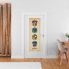 harry potter house crests door poster
