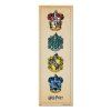 harry potter house crests door poster