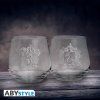 harry potter 2 glass set gryffindor slytherin europe x2
