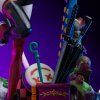 Gotham Sirens Diorama Harley Quinn Close1 Deluxe Art Scale 1 10