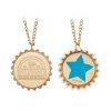 B FLT87 Necklace Front Back White