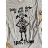 Tričko dámské Dobby šedé, Harry Potter