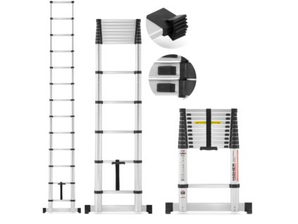 Teleszkópos létra 1x13 fokos, magasság 3,8 m