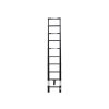 PROFI teleszkópos létra 1x10, magasság 2,9 m, fekete 1