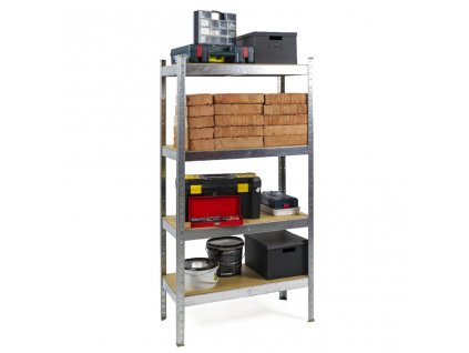 Salgó polc 1600x800x400 mm horganyzott 4-polc, teherbírás 700 kg