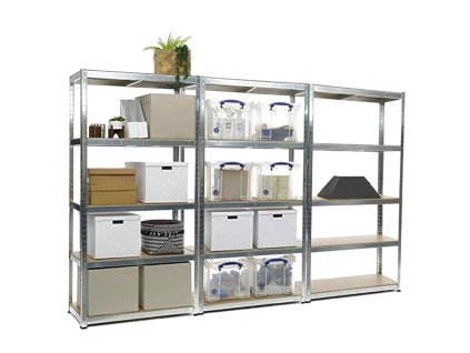 Állvány 2000x900x600 mm horganyzott 5-polc, teherbírás 875 kg