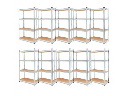 AKCIÓS, 10 DARABOS CSOMAG 1800x900x400 mm horganyzott 4-polc, teherbírás 700 kg