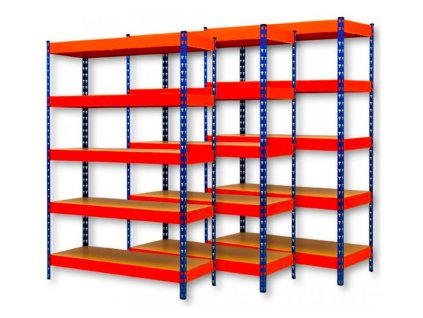 3683 3 akcios csomag 3 darab ipari profi salgo polc 2160x1400x500 mm lakkozott 5 polc teherbiras 2000 kg
