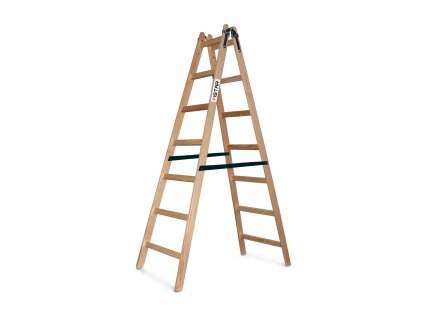 PROFI fa festőlétra FISTAR, 7x2 lépcsőfok, munkamagasság 3,6 m