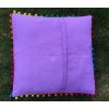Dekorační povlak na polštář - tradiční indická výšivka, indický meditační polštář, fialový, doprava zdarma