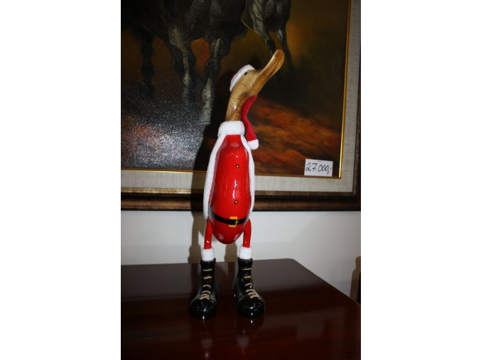 Dřevěná soška, dekorace vánoční kačer