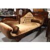 pohovka, sofa - samet brown med