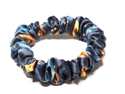 SLIM SATÉNOVÁ SCRUNCHIE - GOLDEN NIGHT