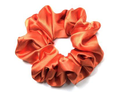SATÉNOVÁ SCRUNCHIE -PUMPKIN