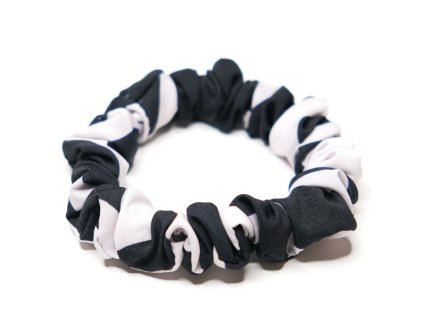 Gumicka mala hedvabna blackandwhite