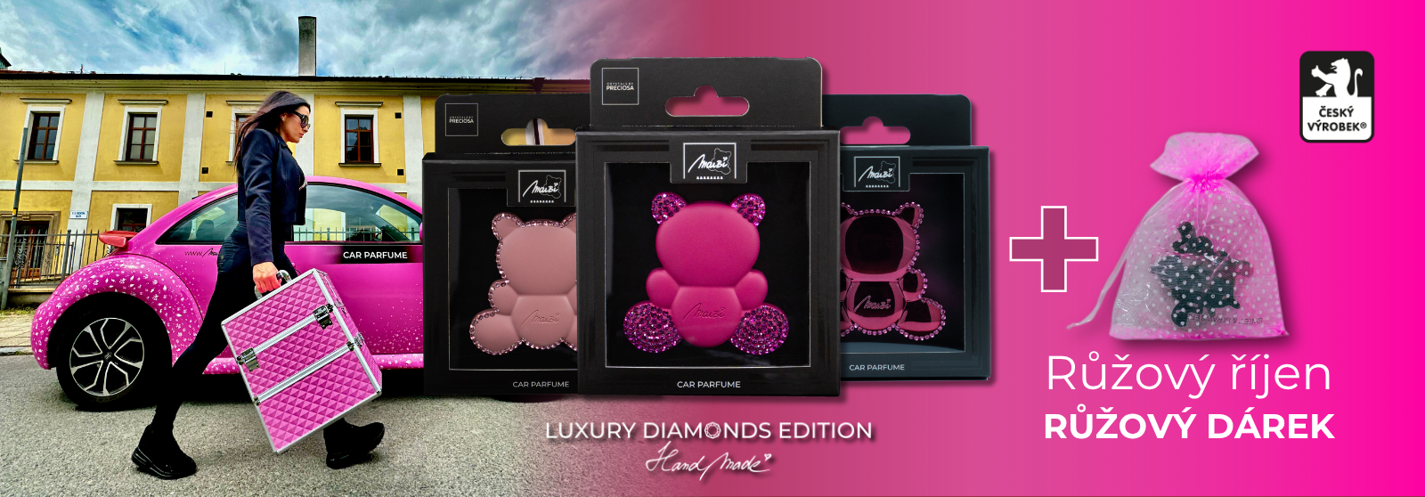 Růžový říjen - Medvídci