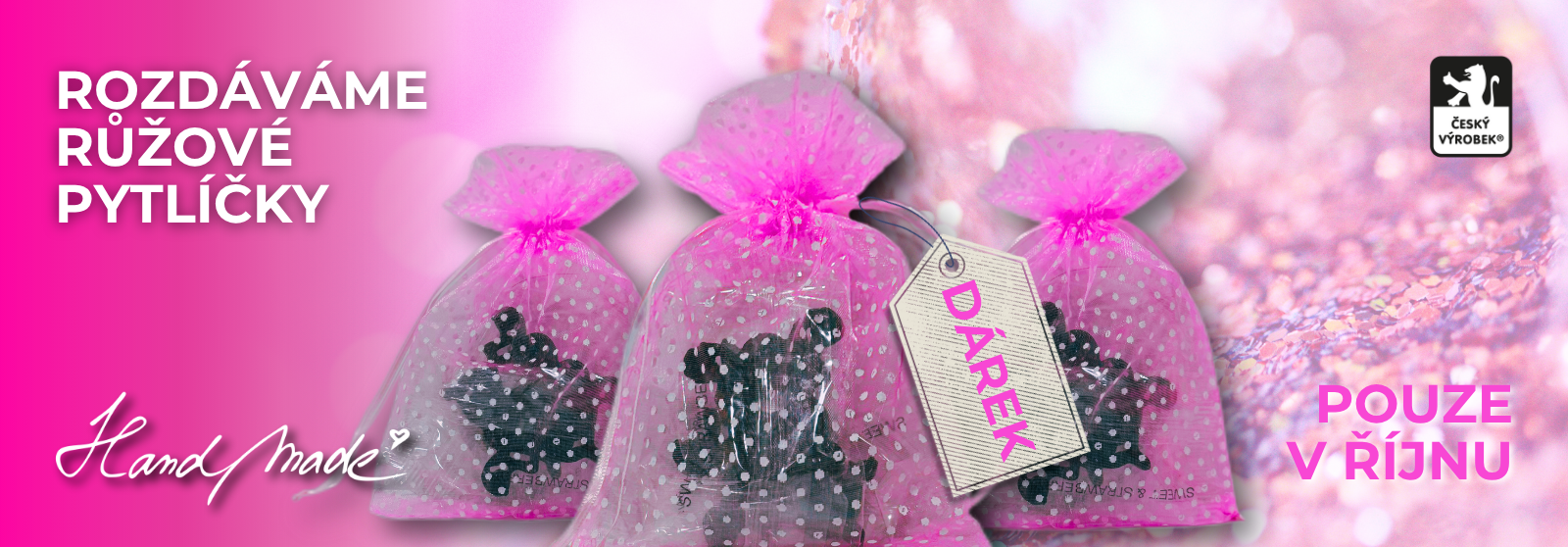 Růžový říjen - pytlíčky
