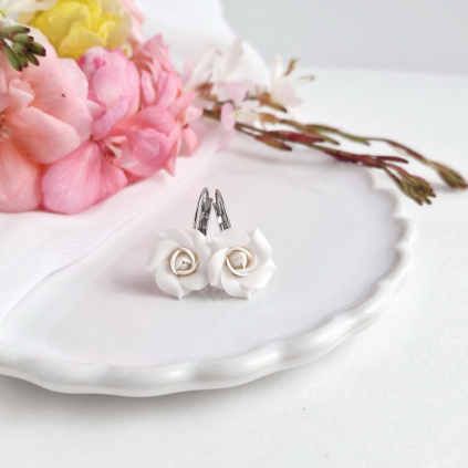 Mairi náušnice růže ocel 09