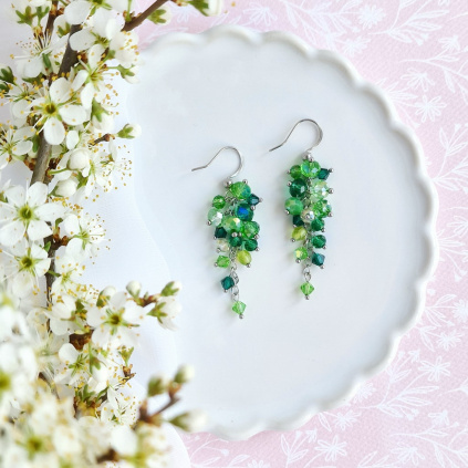 Mairi náušnice s krystaly 07