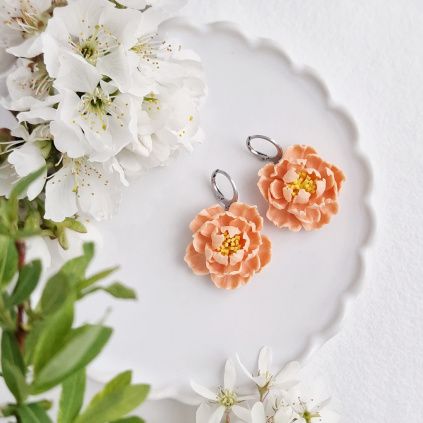 Mairi náušnice pivoňky 14