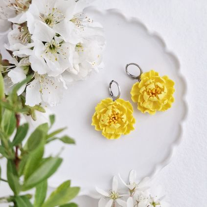 Mairi náušnice pivoňky 16