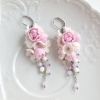 Mairi dlouhé náušnice s pivoňkami 2