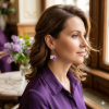 Mairi náušnice šeříky na rámečku