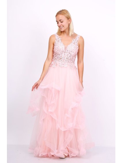 Dámské dlouhé společenské šaty 9262