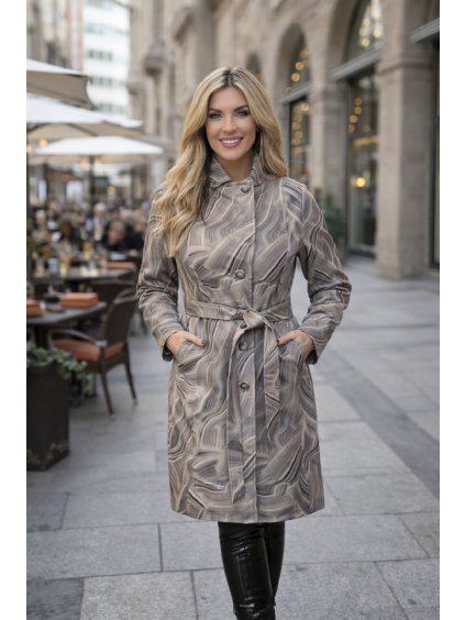 damský kabat heo hnedy